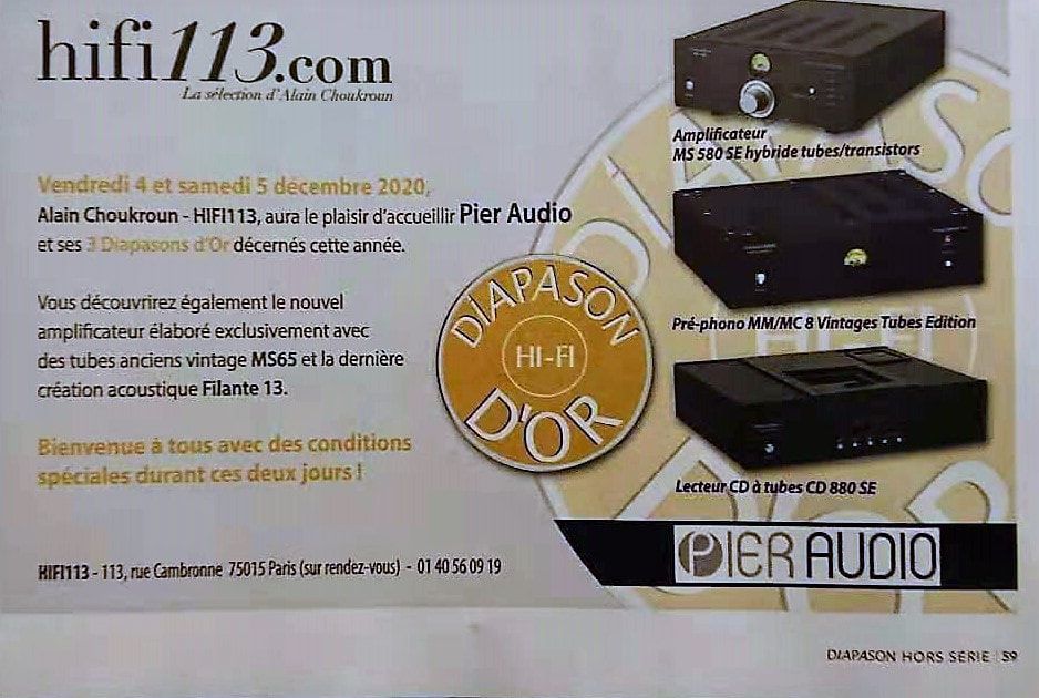 Pier Audio CD-880 SE Noir - Lecteur CD à lampe 